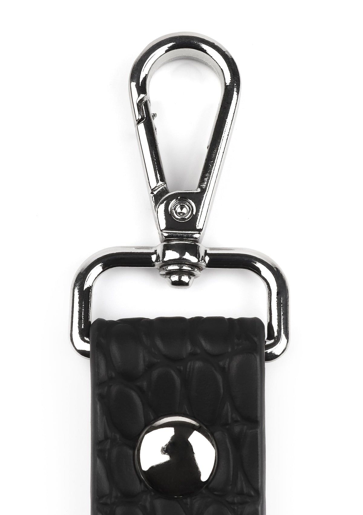 Croc-Embossed Hogtie BLACK - 6