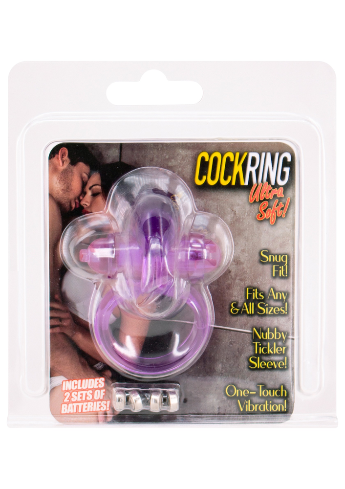 Seven Creations Rabbit Vibrating Cockring PURPLE - 2