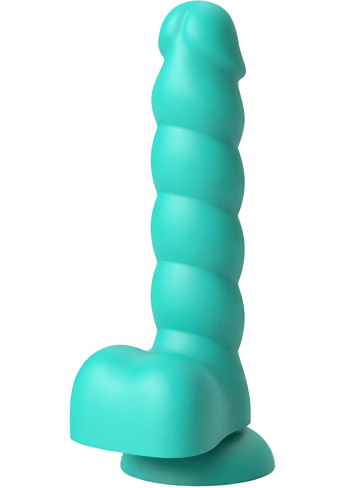 Spiral Tease Dildo Silicone S GREEN - 4