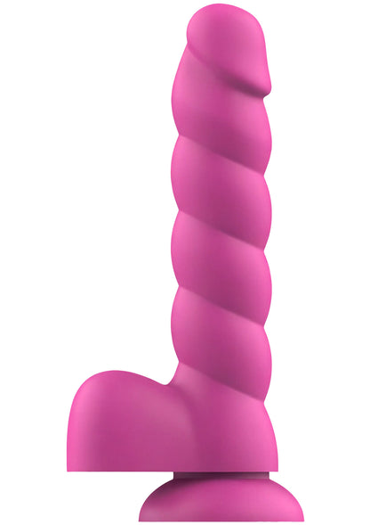 Spiral Tease Dildo Silicone M PINK - 2