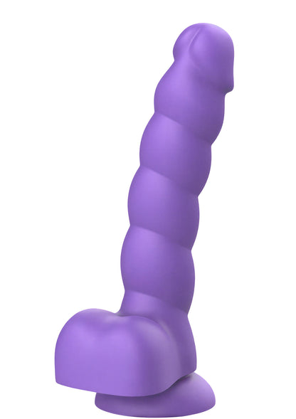 Spiral Tease Dildo Silicone L PURPLE - 0