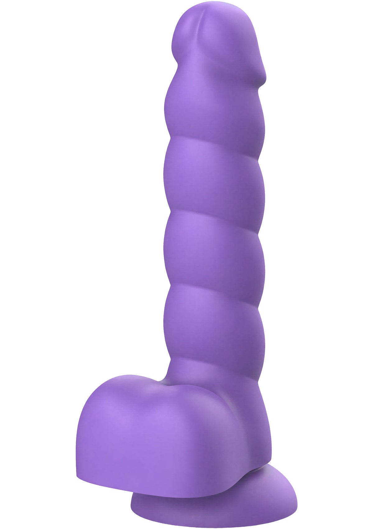 Spiral Tease Dildo Silicone L PURPLE - 4