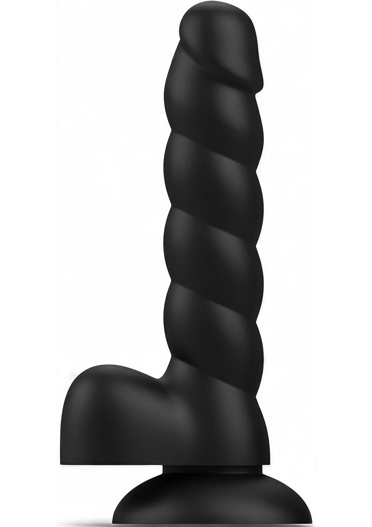 Spiral Tease Dildo Silicone XL BLACK - 2