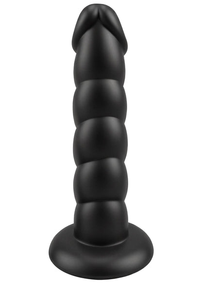 Spiral Tease Dong Silicone XL BLACK - 4