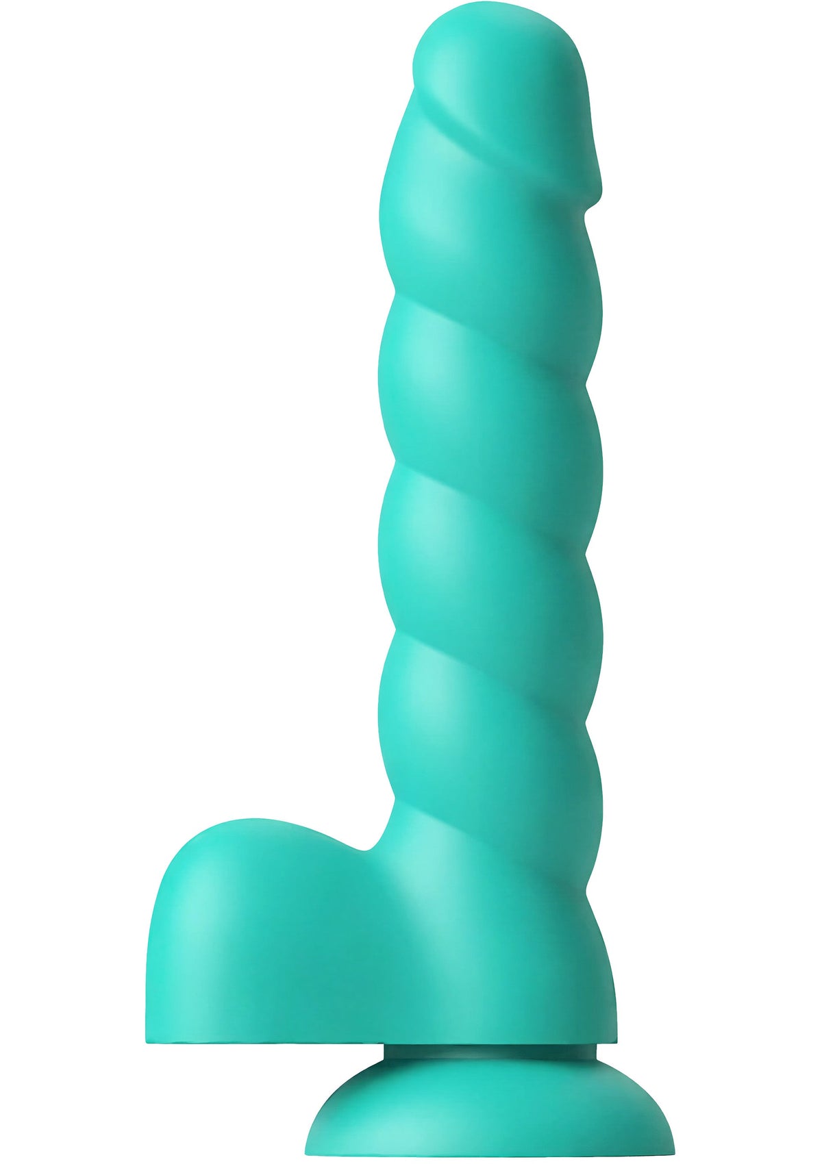Spiral Tease Vibrating Dildo Silicone S GREEN - 2