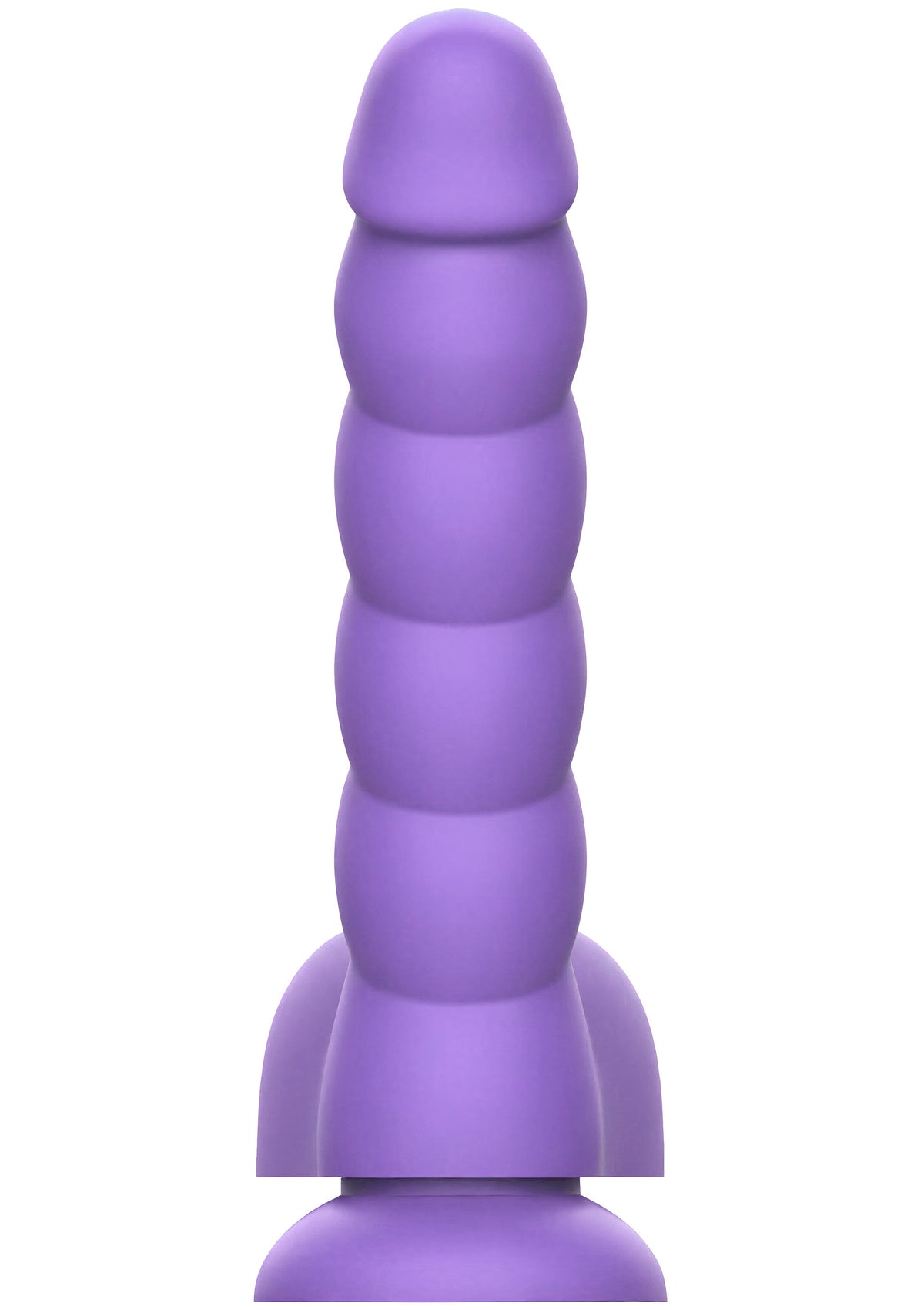 Spiral Tease Vibrating Dildo Silicone L PURPLE - 3