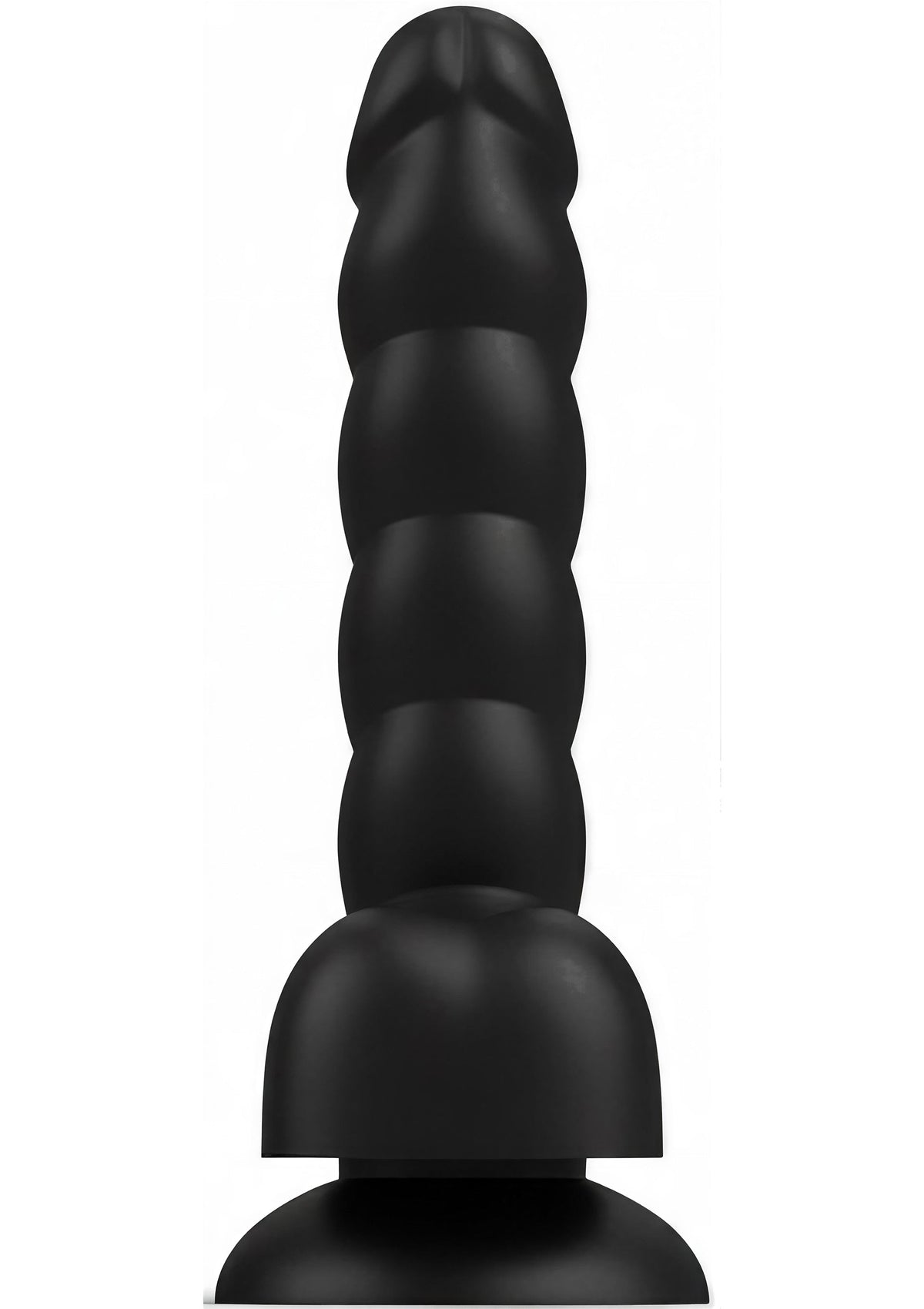Spiral Tease Vibrating Dildo Silicone XL BLACK - 7
