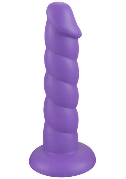 Spiral Tease Vibrating Dong Silicone L PURPLE - 3