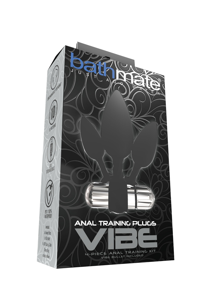 Bathmate Anal Training Plugs Vibe BLACK - 0