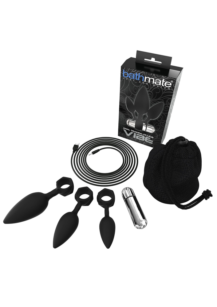 Bathmate Anal Training Plugs Vibe BLACK - 6