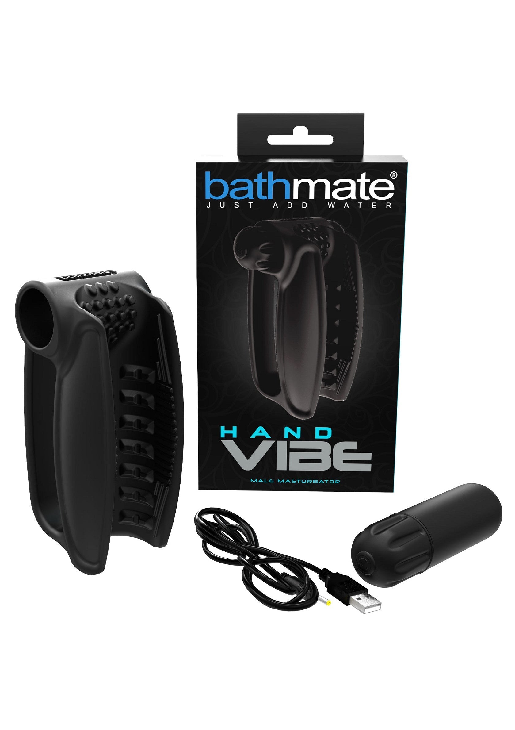 Hand Vibe Male Masturbator BLACK - 2