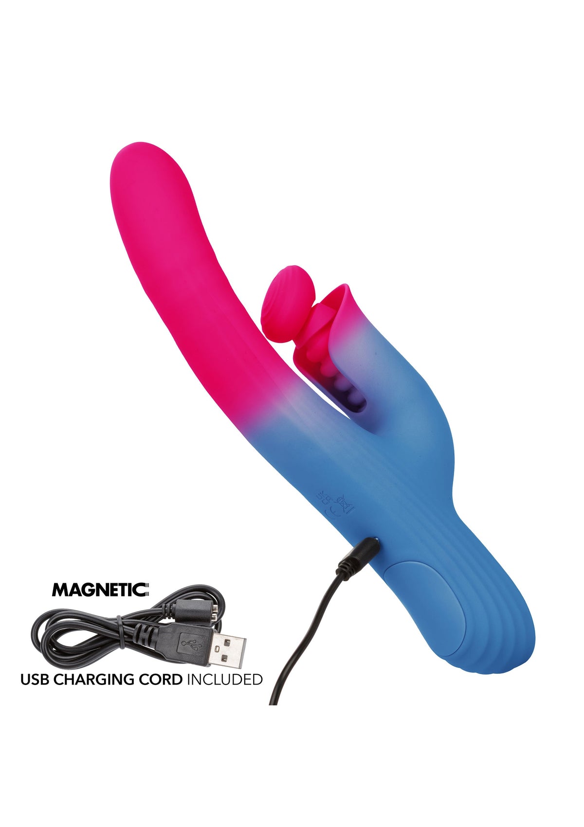 Dual Stimulator Thrusting Vibrator BLUE - 4