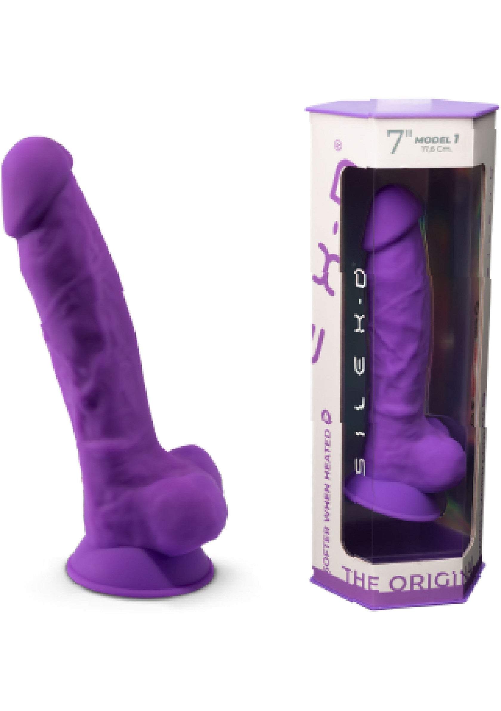 Silex-D Dildo Model 7 Inch PURPLE - 7