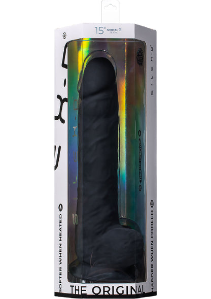 Silex-D Dildo Model 15 Inch BLACK - 4