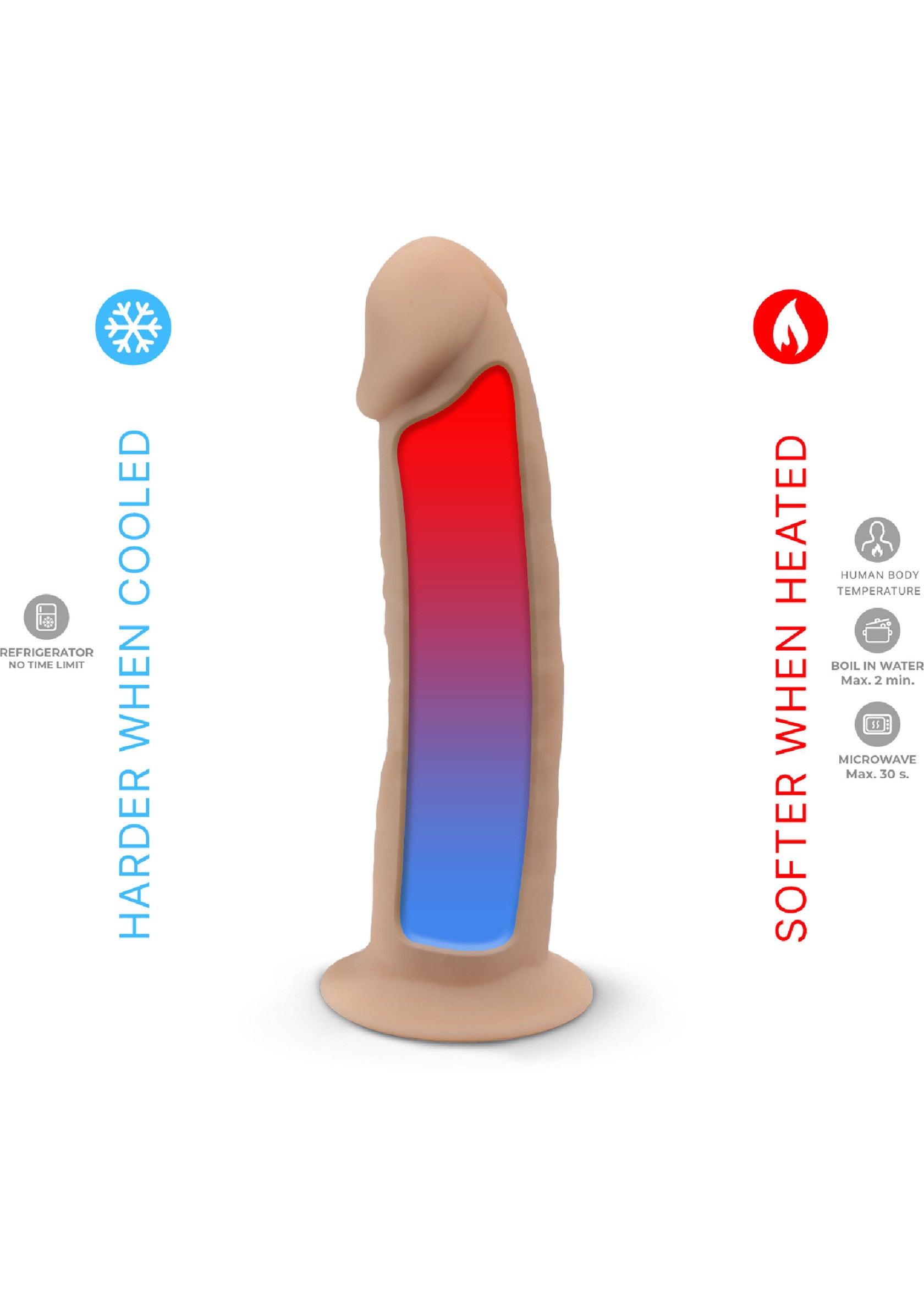 Silex-D Dildo Vibrating Model 7 Inch SKIN - 2
