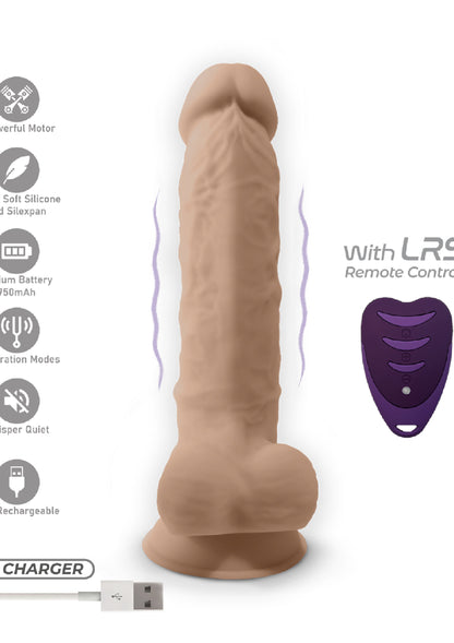Silex-D Dildo Vibrating Model 8 Inch SKIN - 5