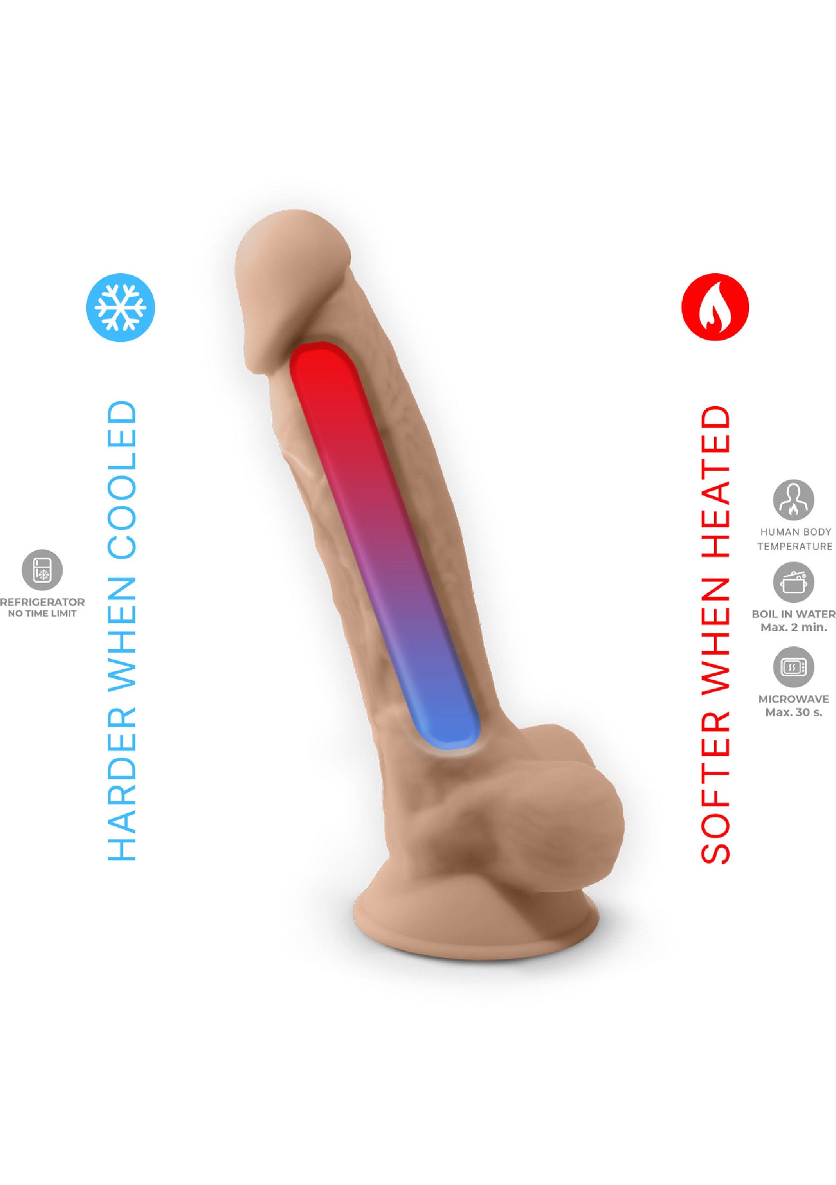 Silex-D Dildo Vibrating Model 8 Inch SKIN - 0