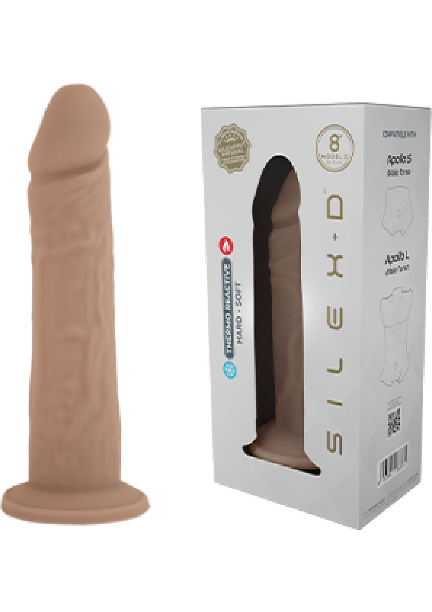 Silex-D Silicone Dong Model 8 Inch SKIN - 1