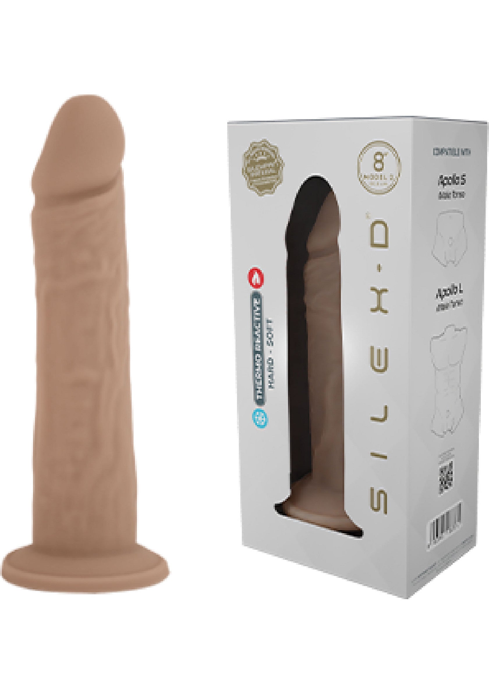 Silex-D Silicone Dong Model 8 Inch SKIN - 1