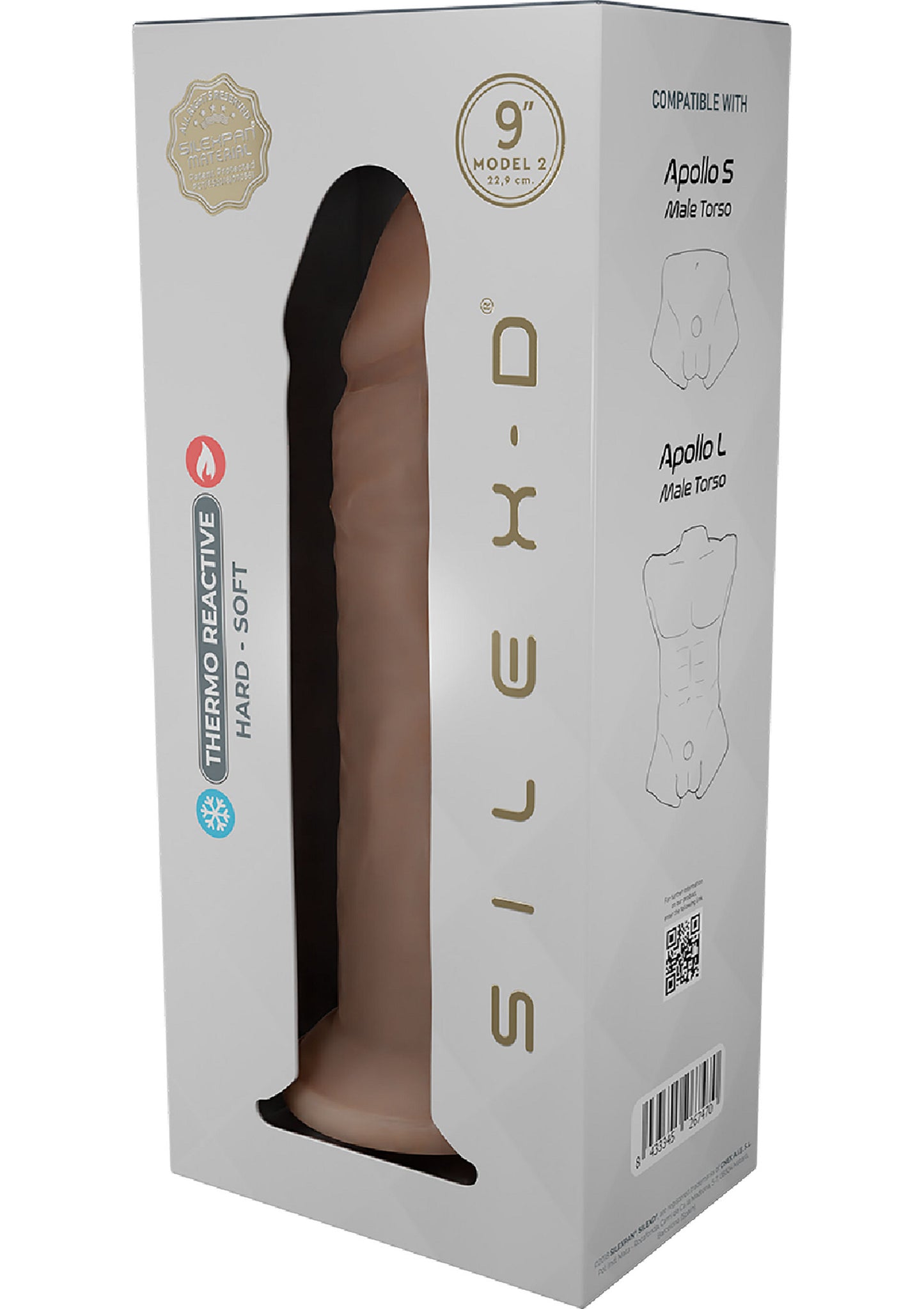 Silex-D Silicone Dong Model 9 Inch SKIN - 5