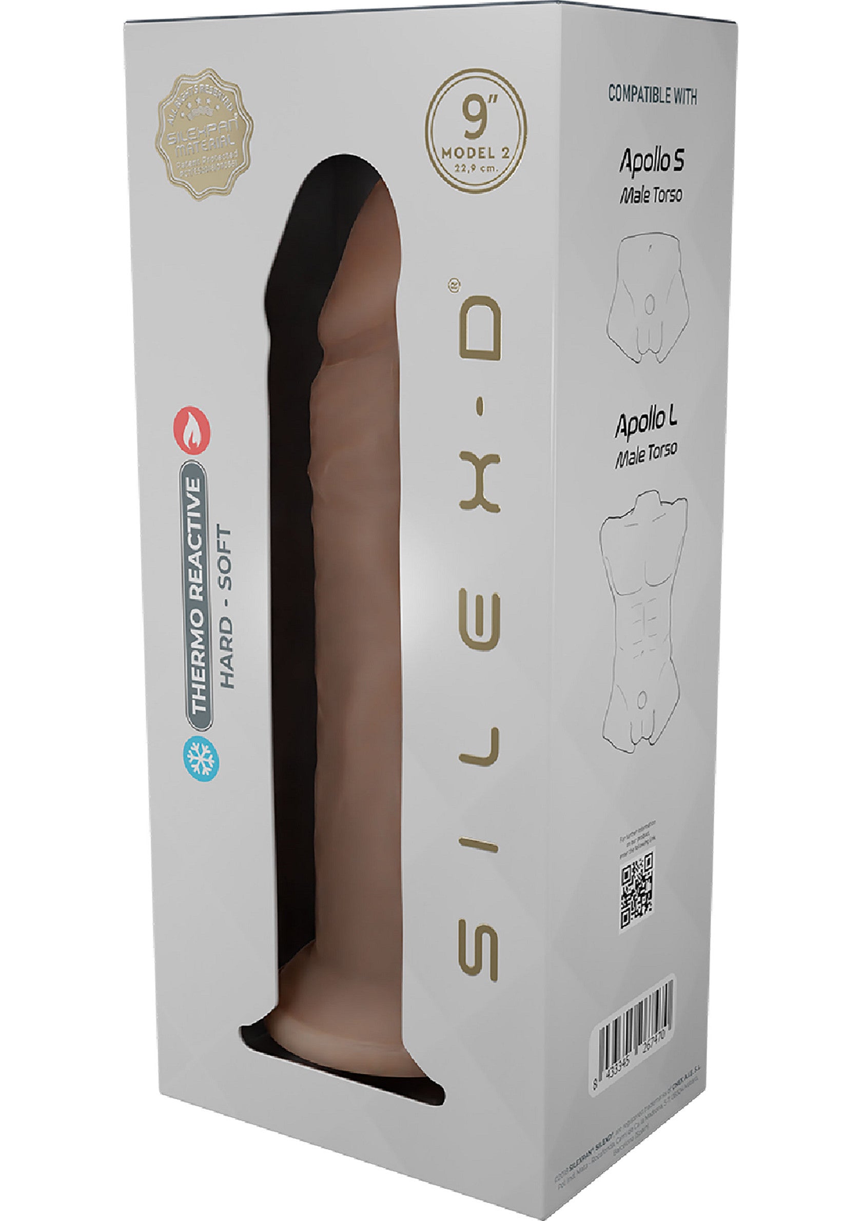 Silex-D Silicone Dong Model 9 Inch SKIN - 5