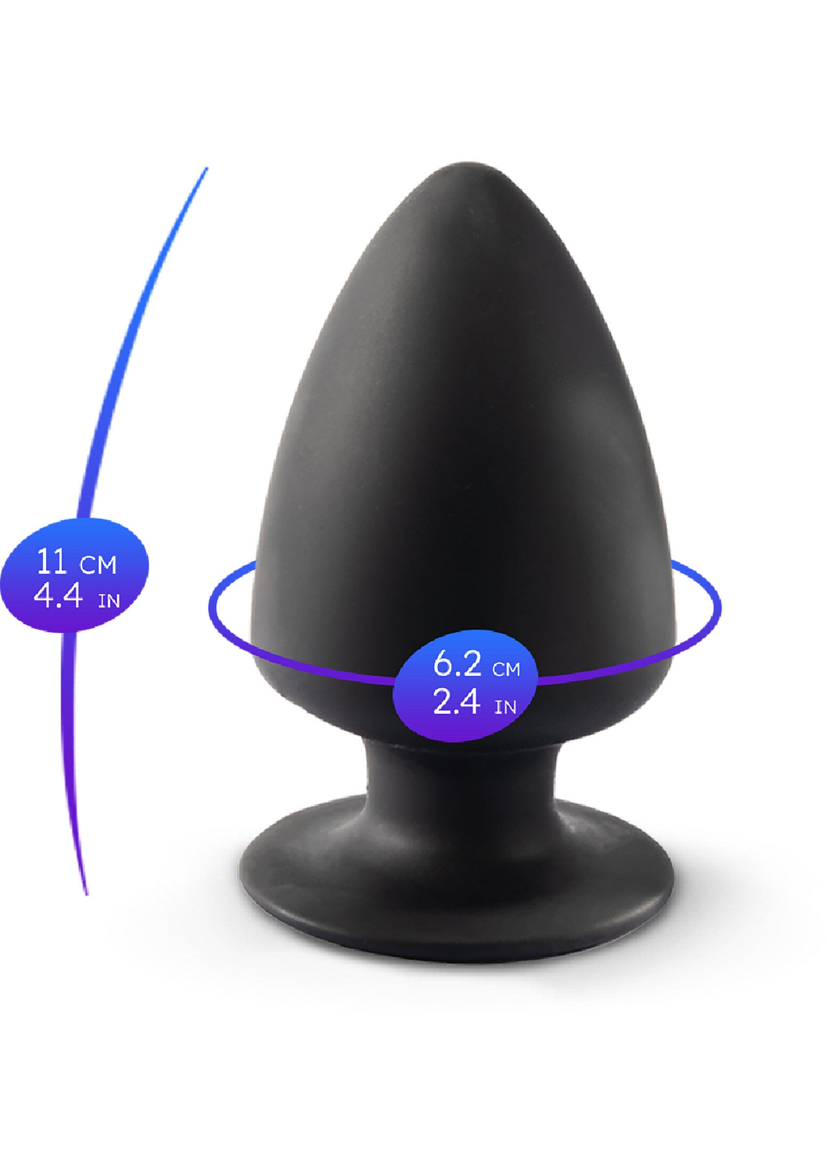 Silex-D Plug Model 1 - Medium BLACK - 3