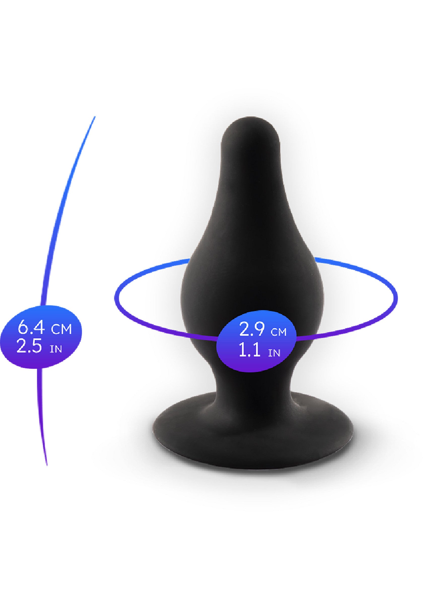 Silex-D Plug Model 2 -Xsmall BLACK - 3
