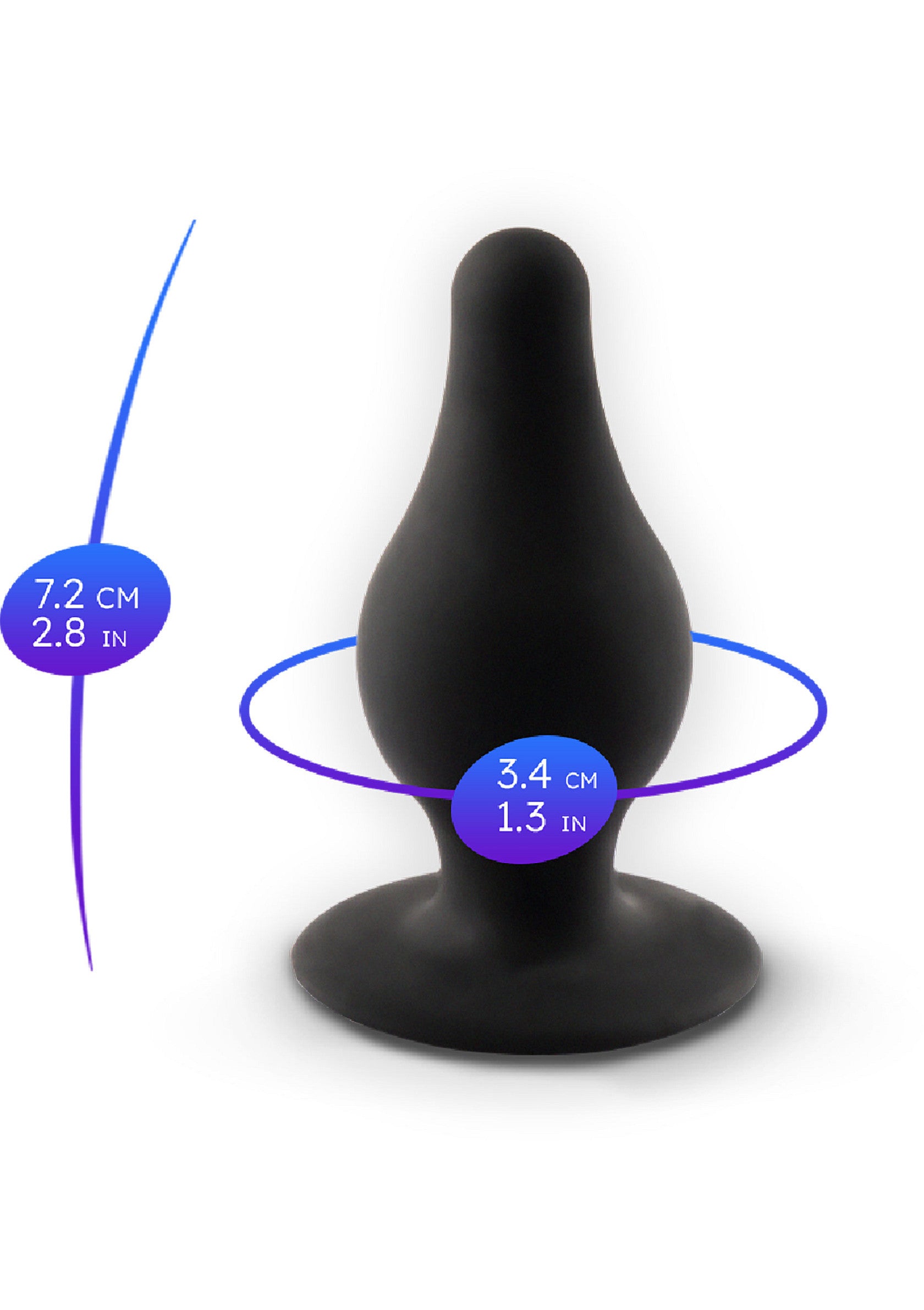Silex-D Plug Model 2 - Small BLACK - 0