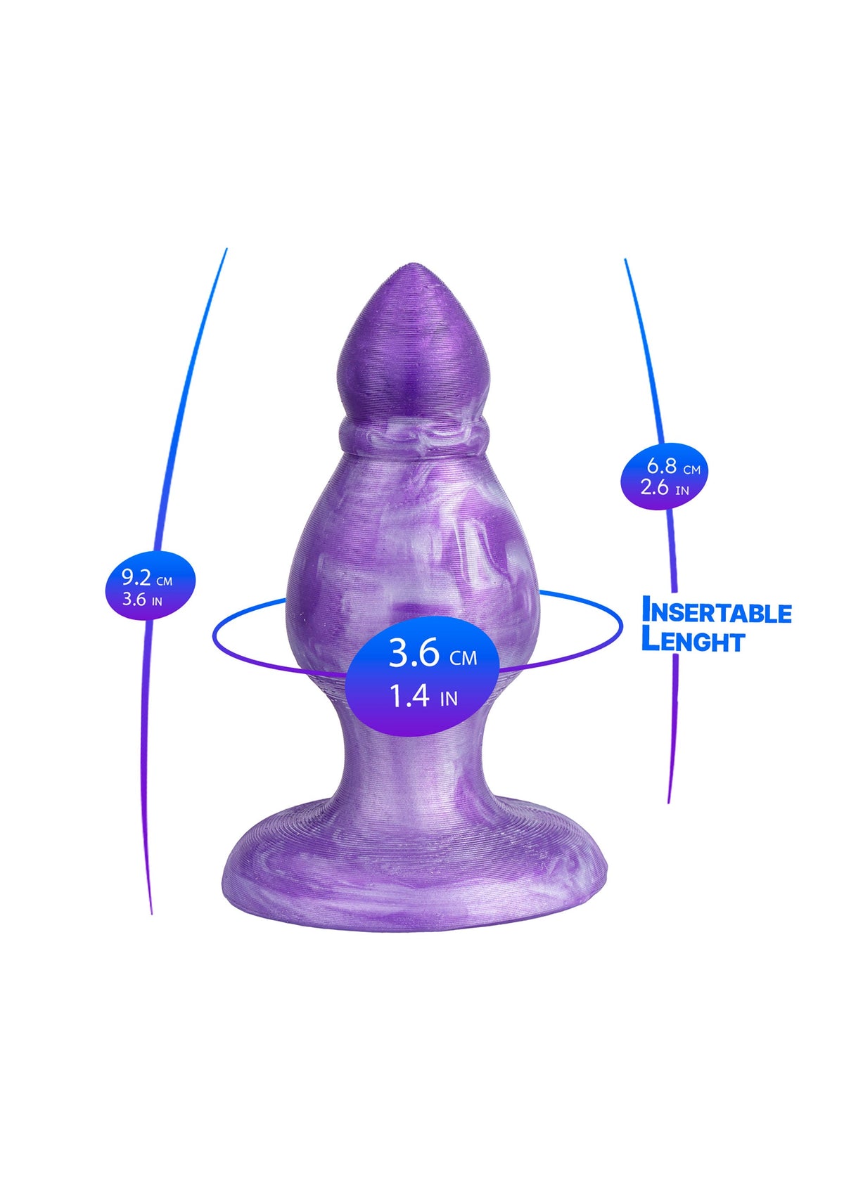 Fantasy Plug Queen PURPLE - 2