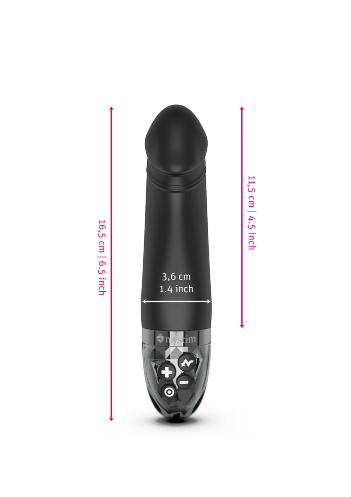 MyStim Real Deal Neal Estim Vibrator BLACK - 2