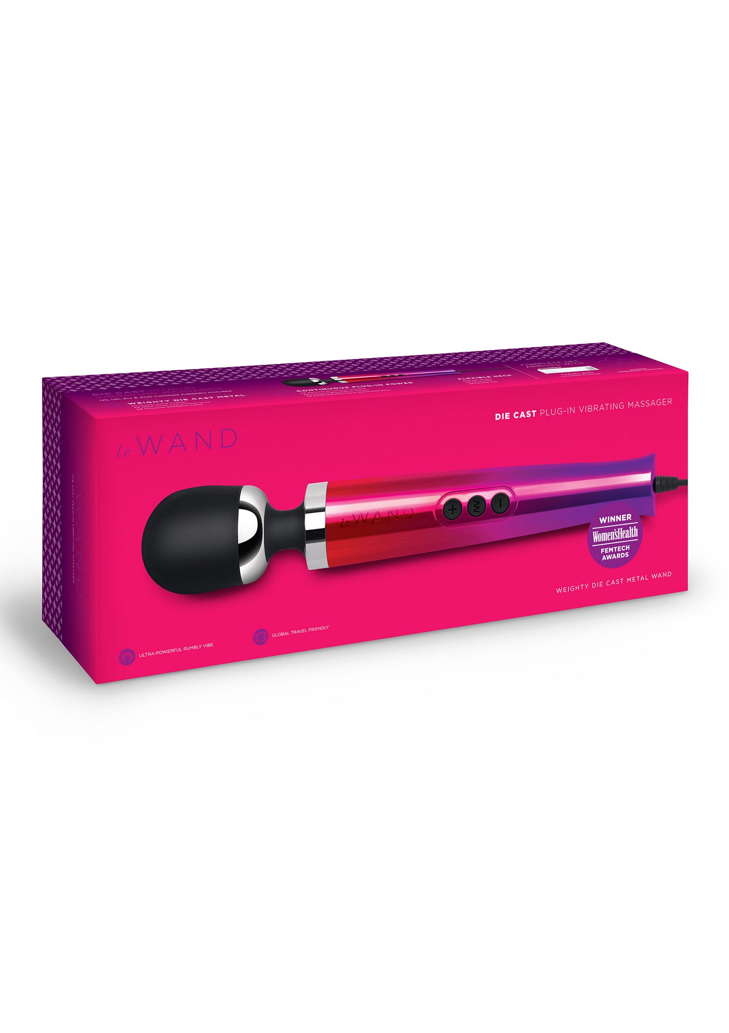 Le Wand Die Cast Plug-In Vibrating Massager MULTICOLOR - 3