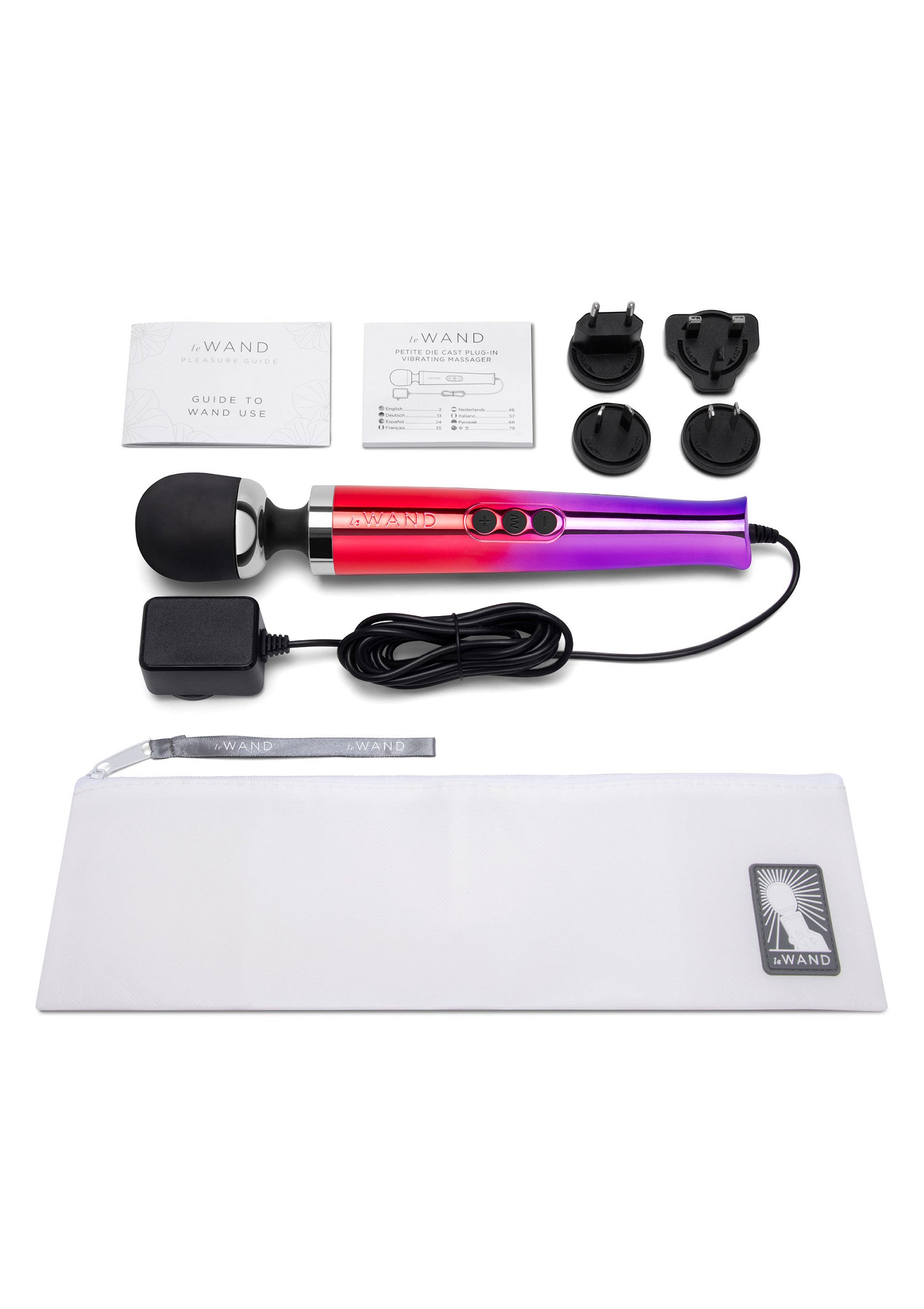 Le Wand Die Cast Plug-In Vibrating Massager MULTICOLOR - 1