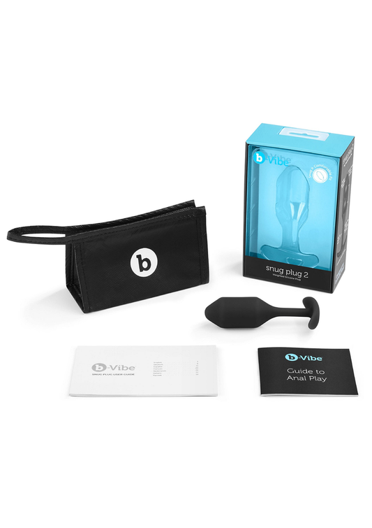 B-Vibe Snug Plug 2 - Zwart