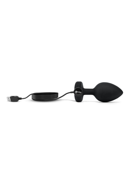 B-Vibe Vibrating Jewel Plug XXL BLACK - 9