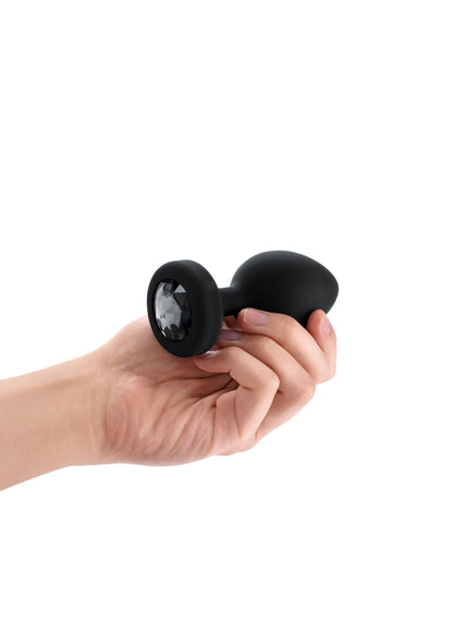B-Vibe Vibrating Jewel Plug XXL BLACK - 4