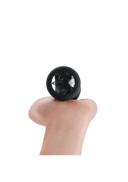 B-Vibe Vibrating Jewel Plug XXL BLACK - 5