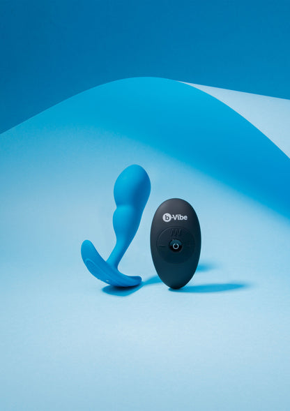 B-Vibe Remote Control P-Spot Snug Plug 95g BLUE - 4
