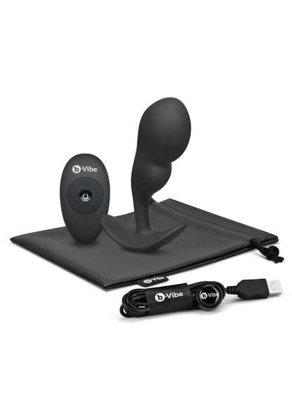 B-Vibe Remote Control P-Spot Snug Plug 145g BLACK - 1
