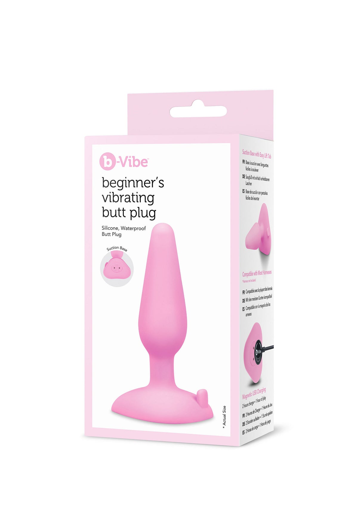 B-Vibe Beginners Butt Plug PINK - 7