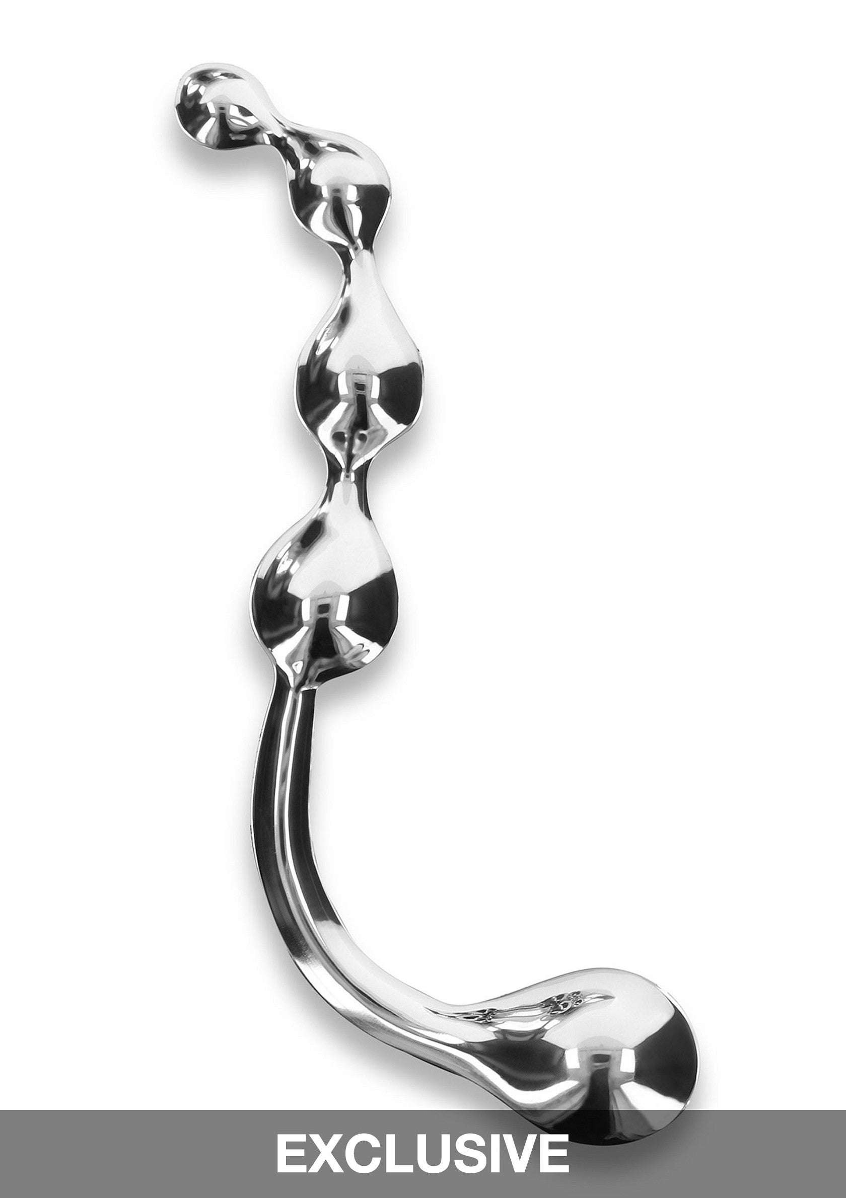 Playhouse Steel Pleasure Flow+Bulb Pleasure Steel Wand SILVER - 7