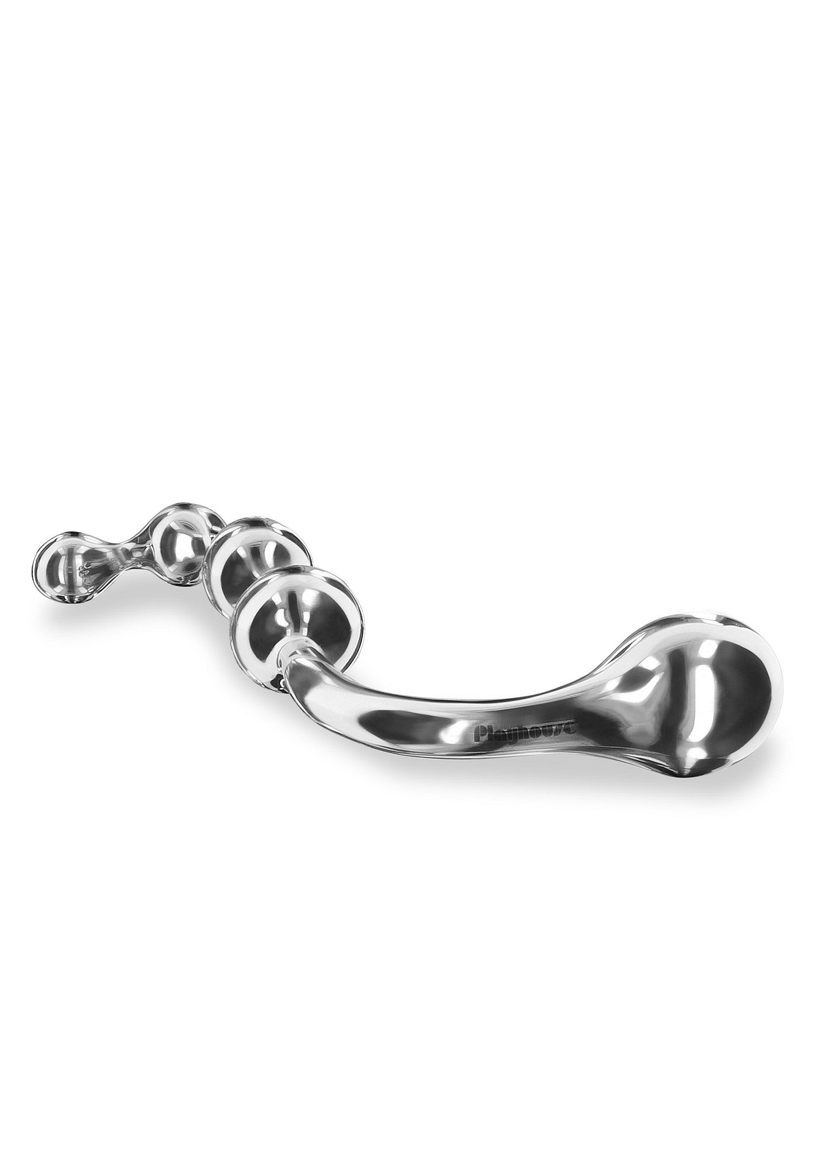 Playhouse Steel Pleasure Flow+Bulb Pleasure Steel Wand SILVER - 6
