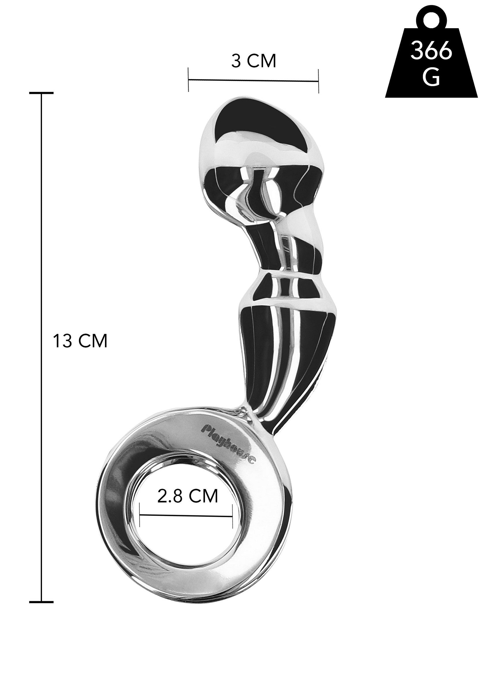 Playhouse Steel Pleasure Impulse Prostate Plug SILVER - 6