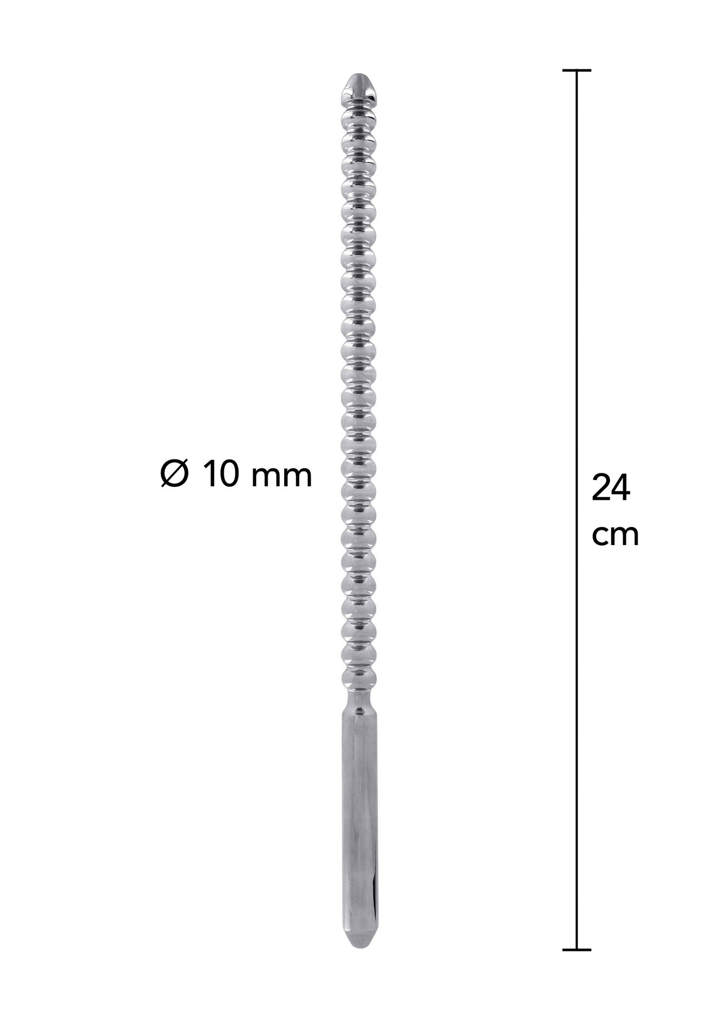 Steel Power Tools Dip Stick Ribbed 10 mm SILVER - 1
