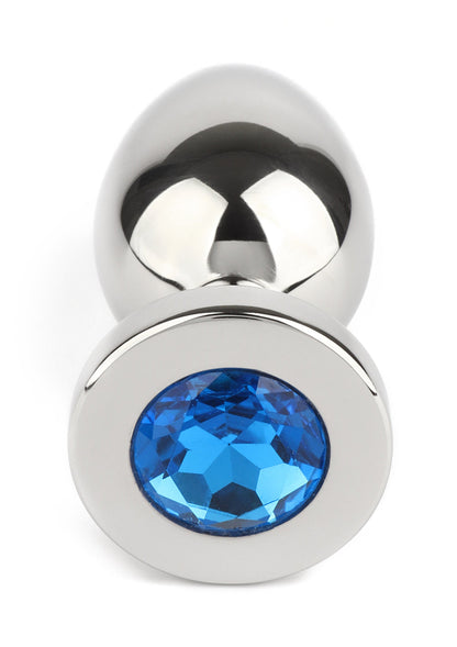 Jewled Butt Plug Medium BLACK - 19