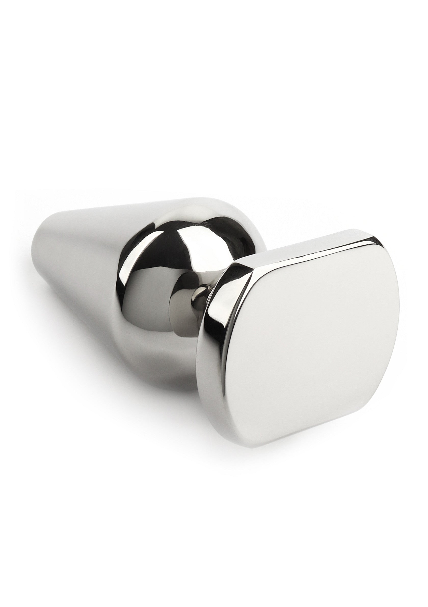 Mr. Steel Heavy Steel Butt Plug Medium SILVER - 3