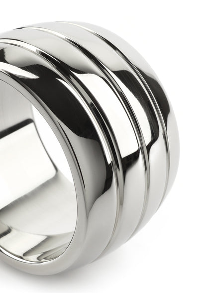 Mr. Steel Oval Barrel C-Ring 40mm SILVER - 4