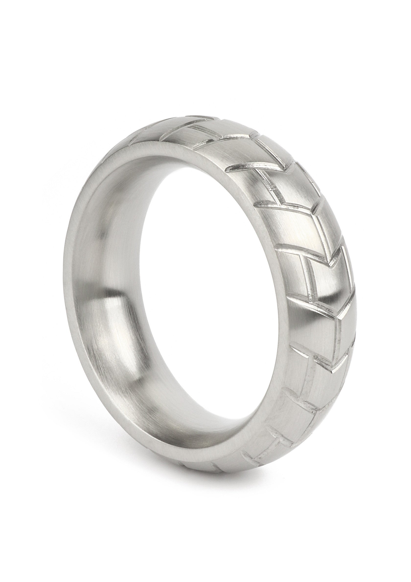 Mr. Steel MeGa Tire C-Ring Satin 40mm SILVER - 5