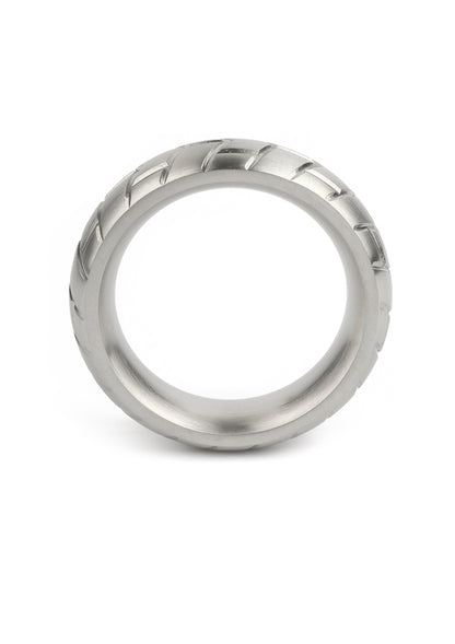 Mr. Steel MeGa Tire C-Ring Satin 40mm SILVER - 1