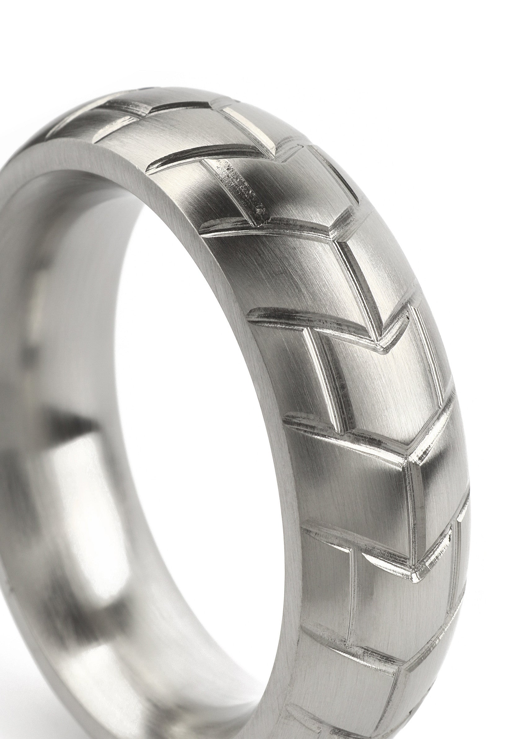 Mr. Steel MeGa Tire C-Ring Satin 40mm SILVER - 3