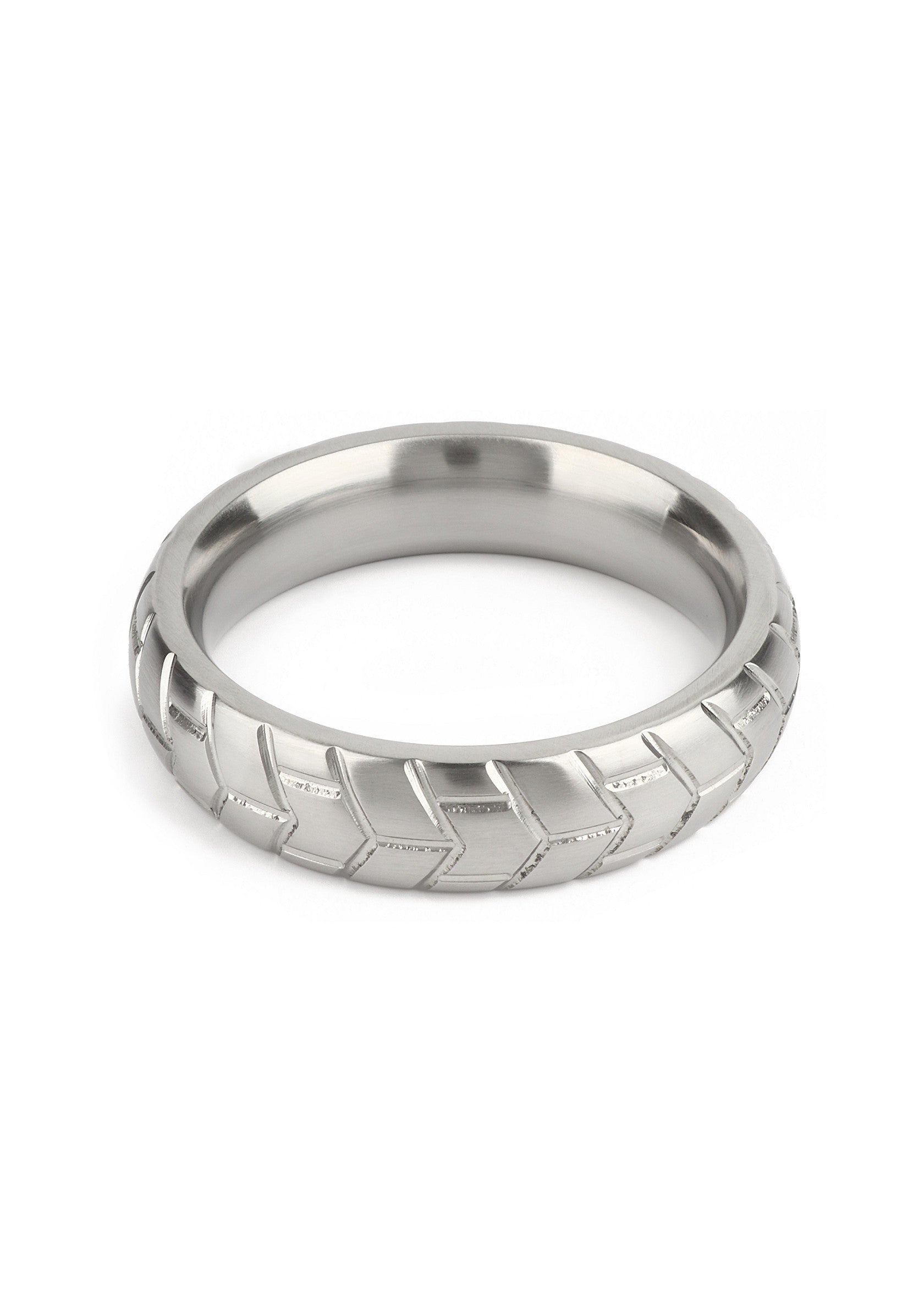 Mr. Steel MeGa Tire C-Ring Satin 55mm SILVER - 1